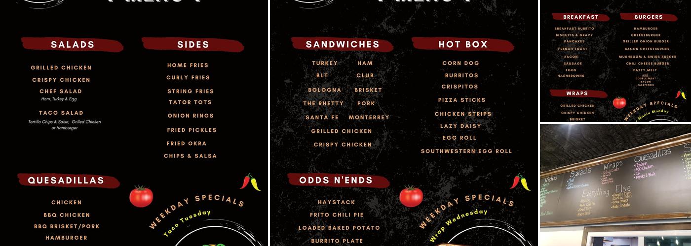 The Red Barn Drive-Thru Menu