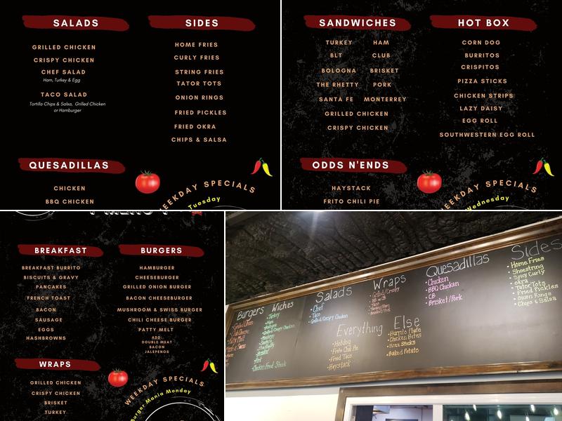 The Red Barn Drive-Thru Menu