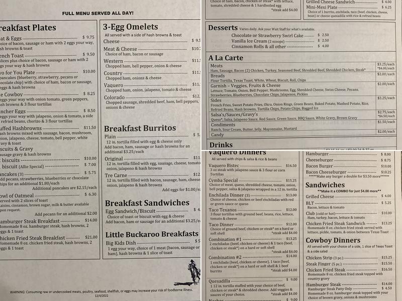 Bryan's Corner Kitchen Menu