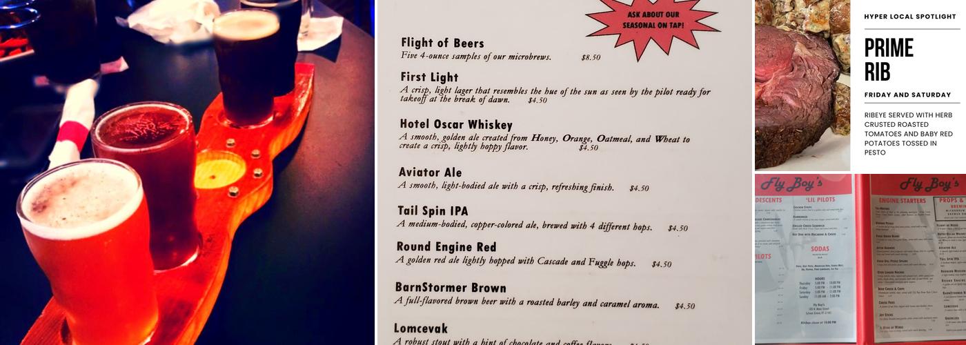 Fly Boy Brewery & Eats Menu