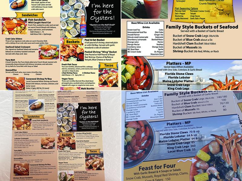 Seafood Atlantic Menu