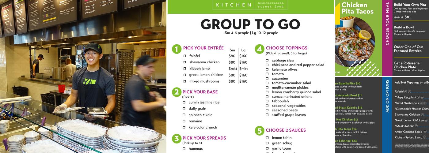 YAFO Kitchen Menu