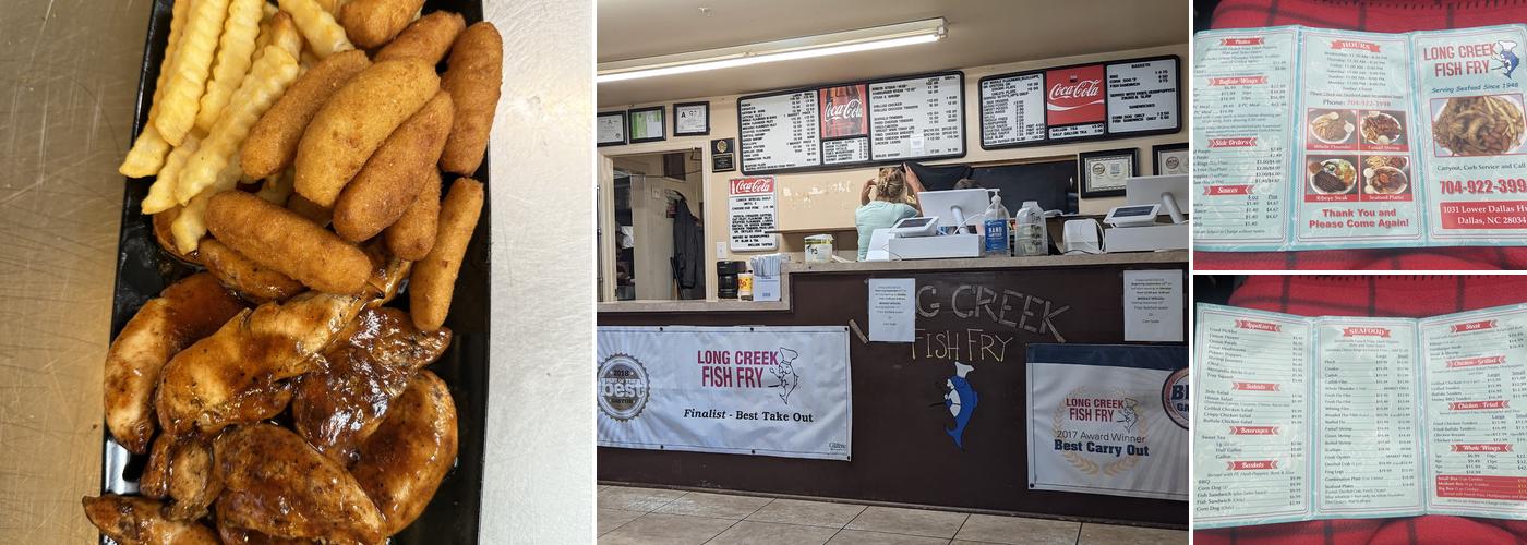 Long Creek Fish Fry Menu