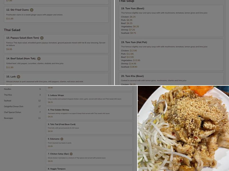 Lime Leaf Menu