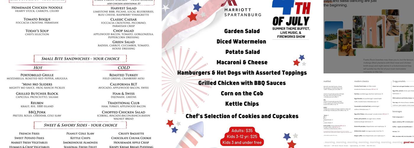 Sparks Menu