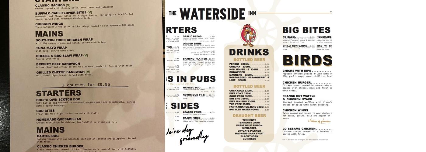 The Boatyard, Bar and Grill Menu