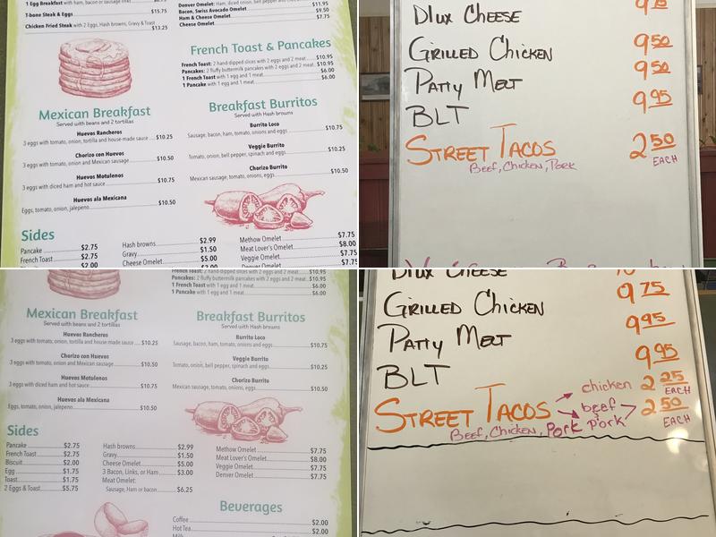 El Valle Restaurant Menu