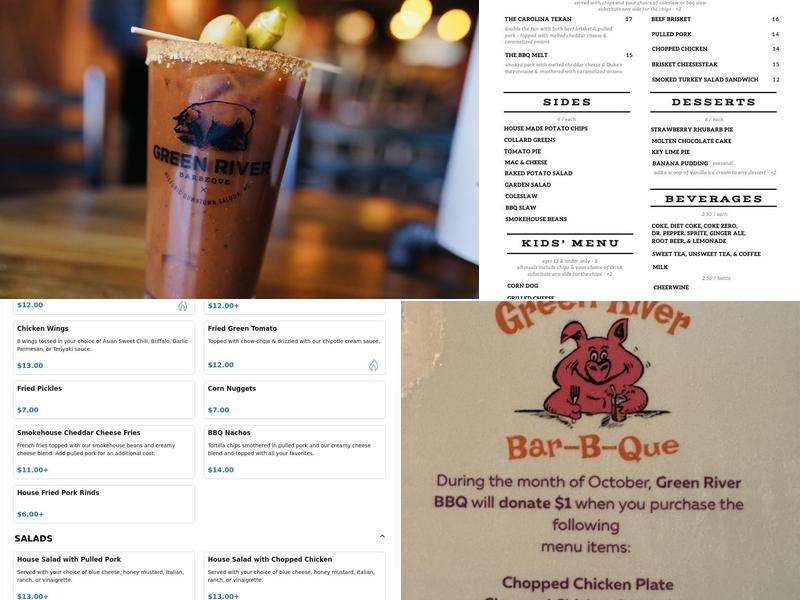 Green River BBQ Menu