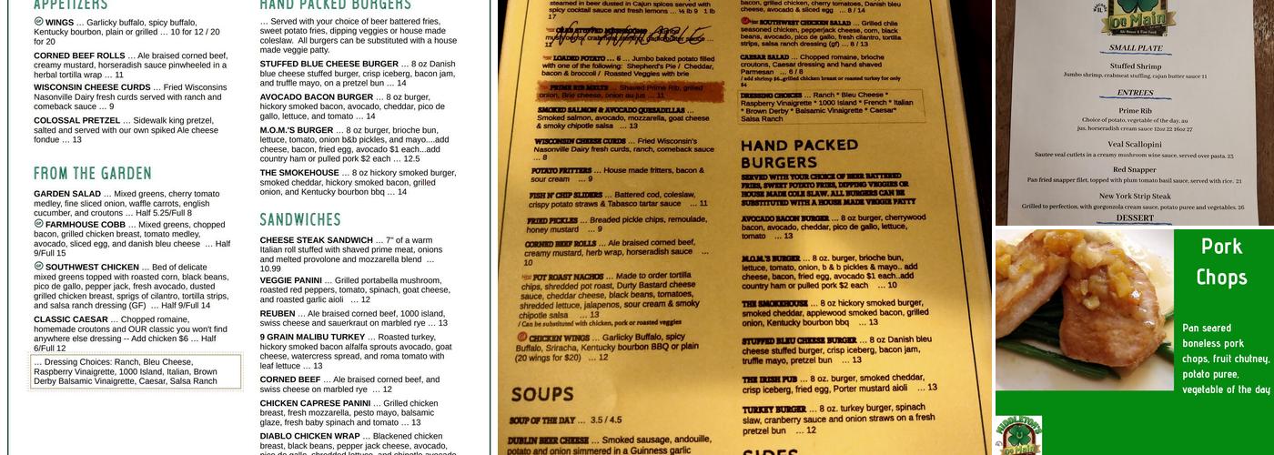 Middleton's on Main Menu