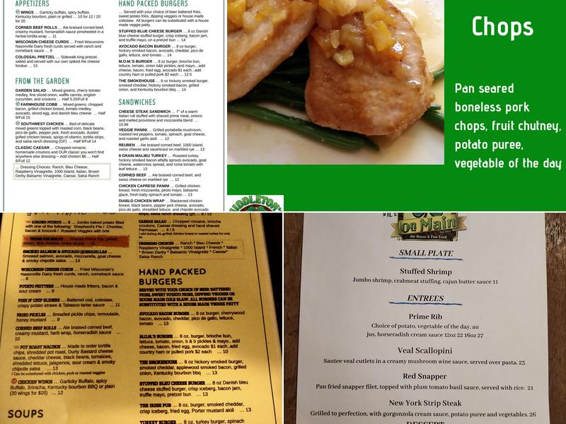 Middleton's on Main Menu