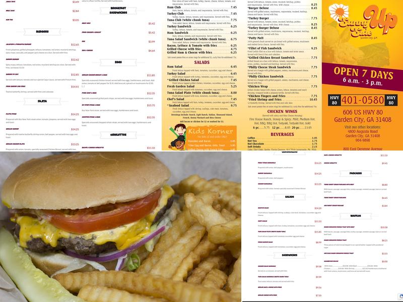 Sunny Side Up Menu