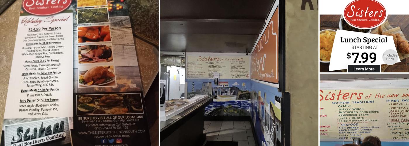 Sisters of the New South Menu