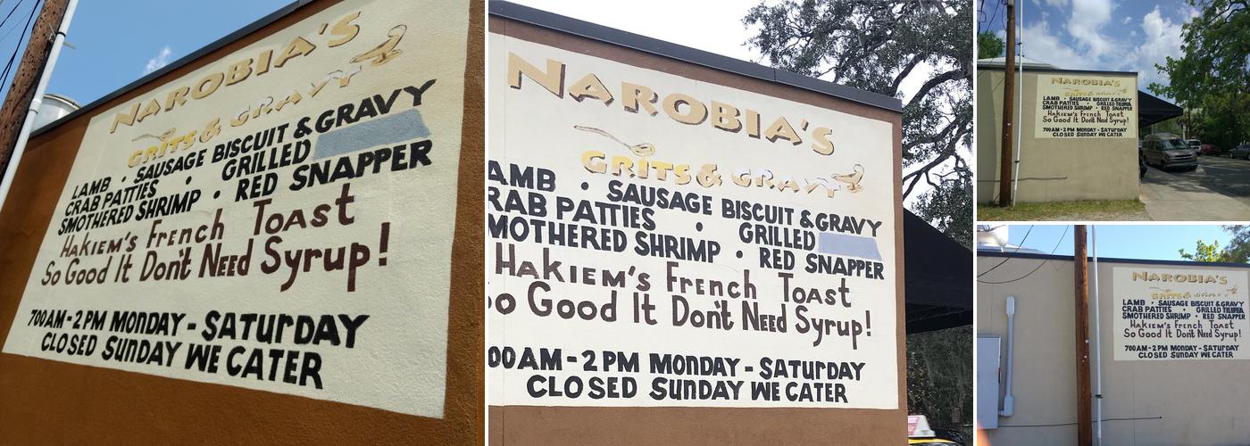 Narobia's Grits & Gravy Menu