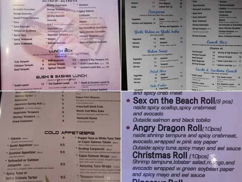 Sushi Hana Japanese Restaurant Menu