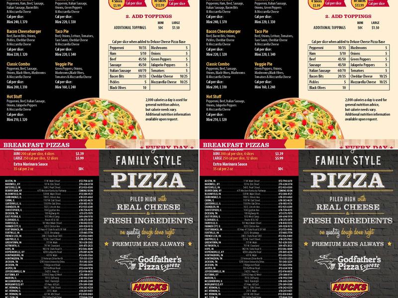 Godfather's Pizza Menu