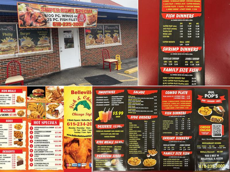 Pop’s Fish & Chicken Menu
