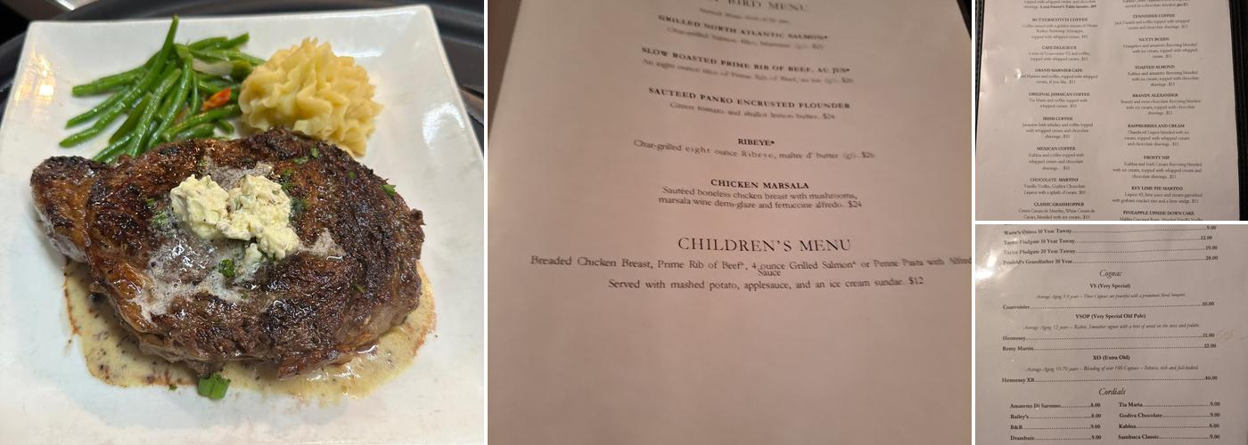 The Parson's Table Menu