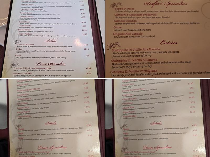 Chianti South Menu