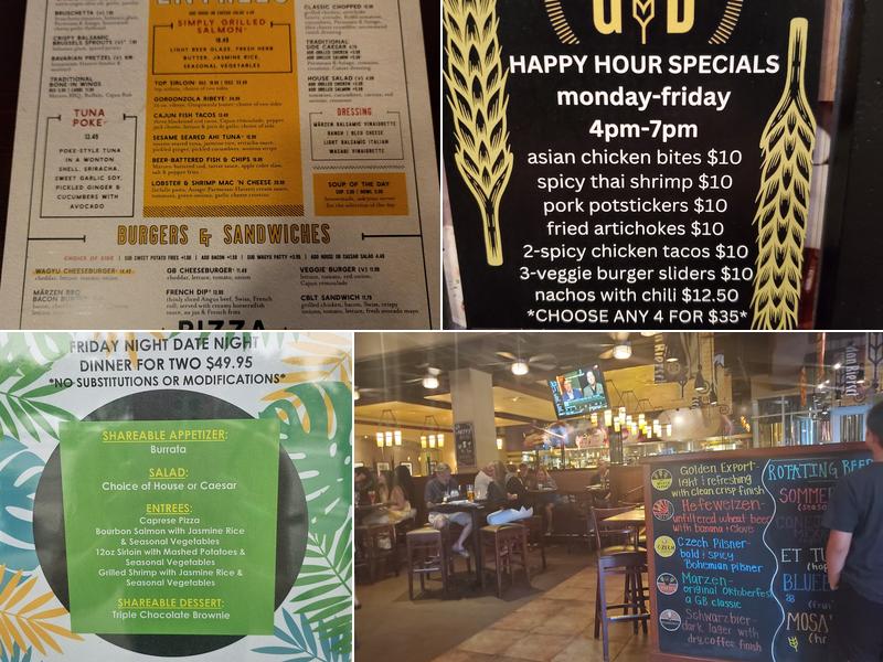 Gordon Biersch Brewery Restaurant Menu