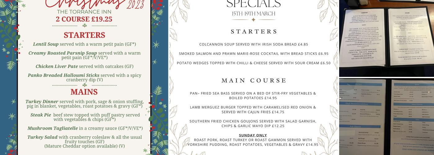 The Torrance Inn Menu