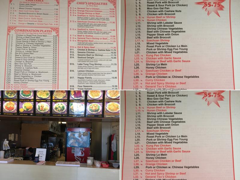 China King Menu