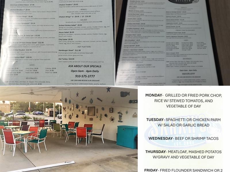 Sarah's Kitchen Menu