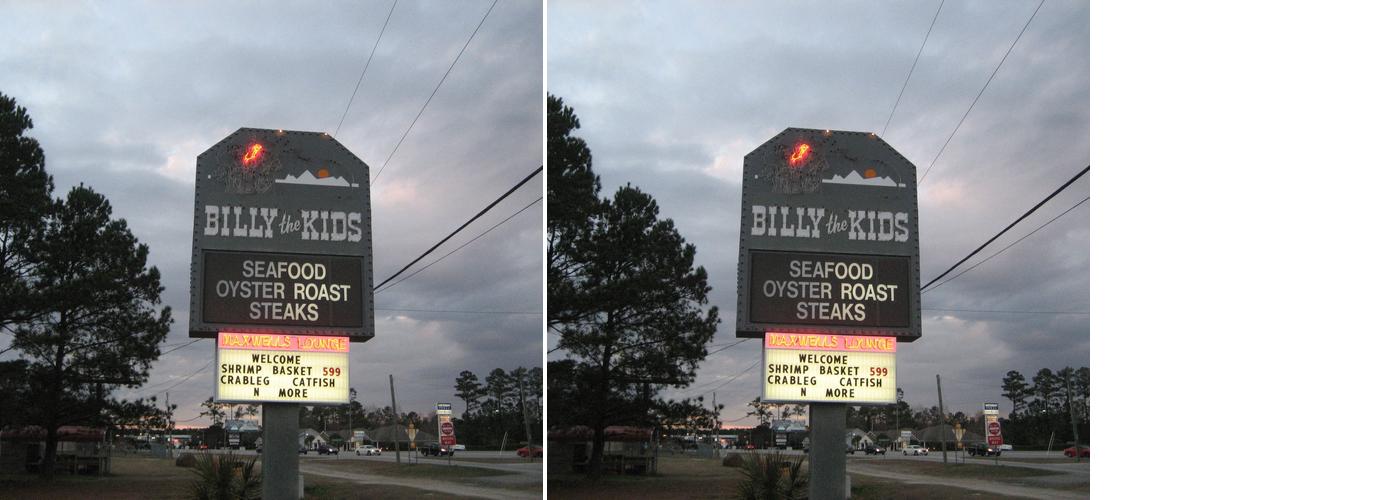 Billy the Kid's Seafood-Steakhouse Menu