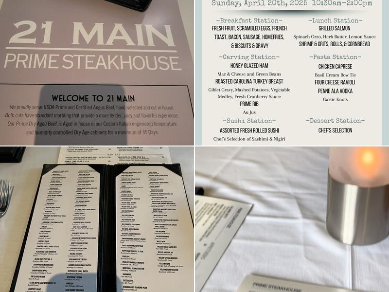 21 Main At North Beach Menu