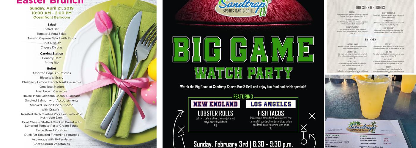 Sandtrap Sports Bar and Grill Menu