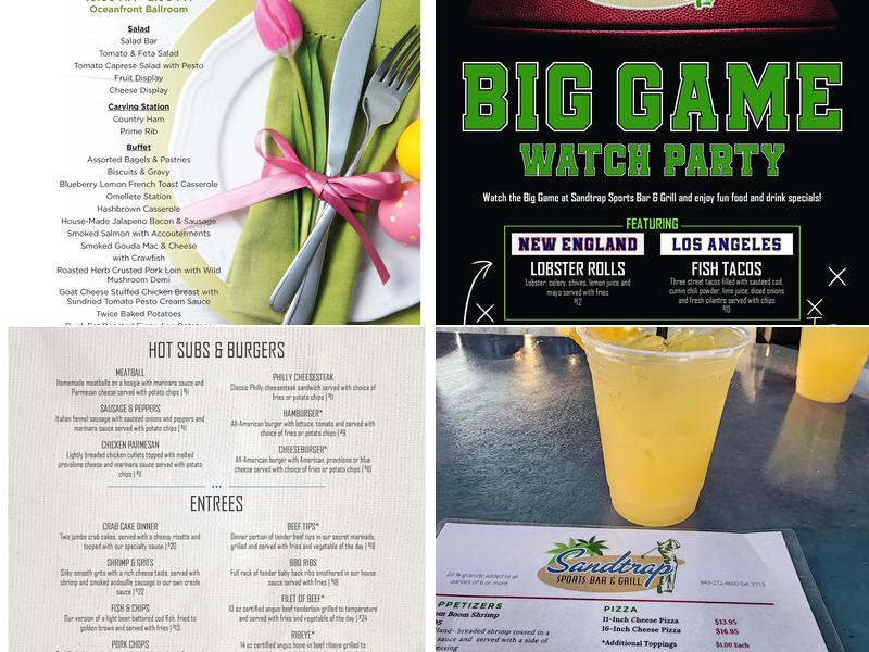 Sandtrap Sports Bar and Grill Menu