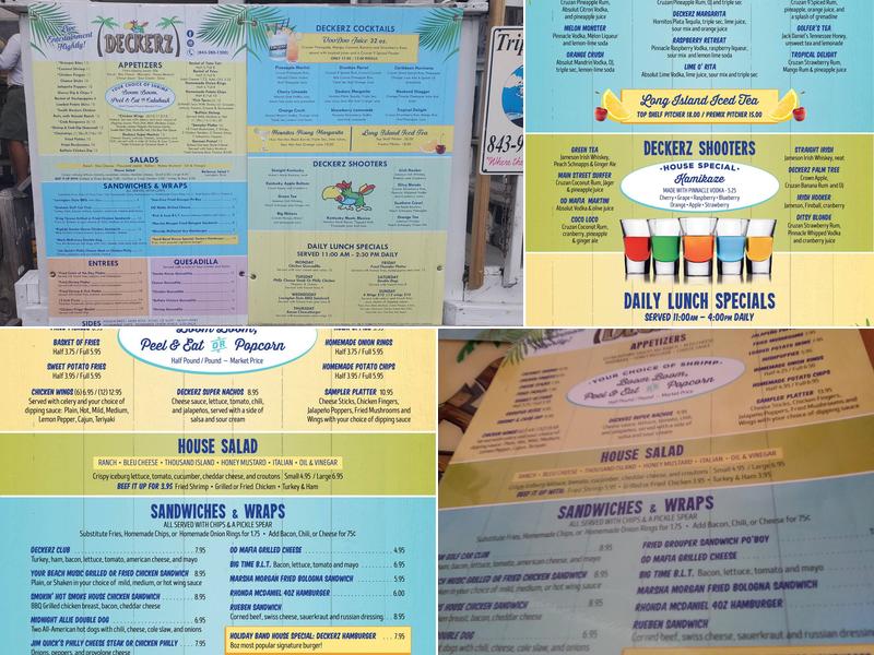 Deckerz Menu