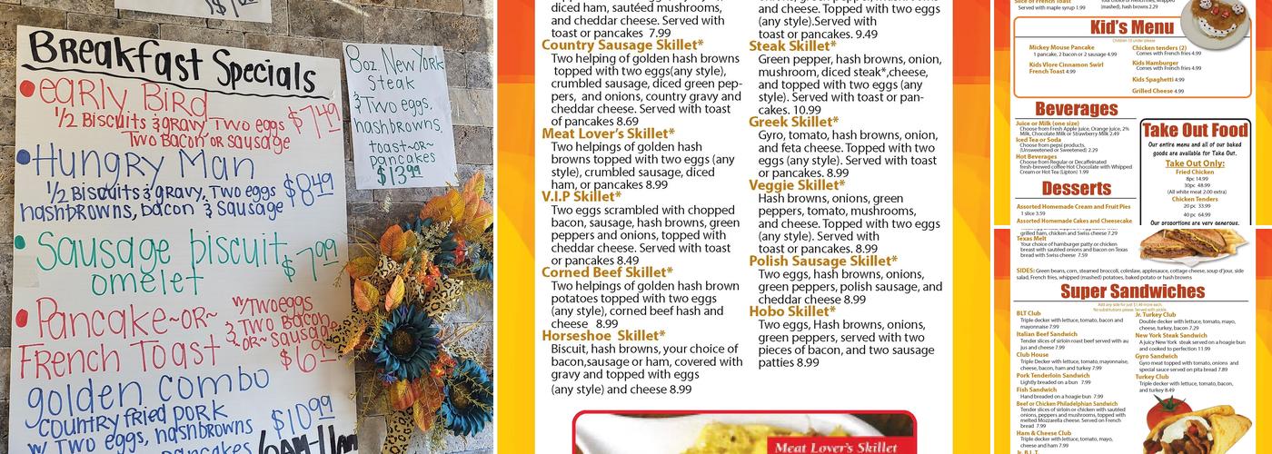 The Golden Pancake House Menu