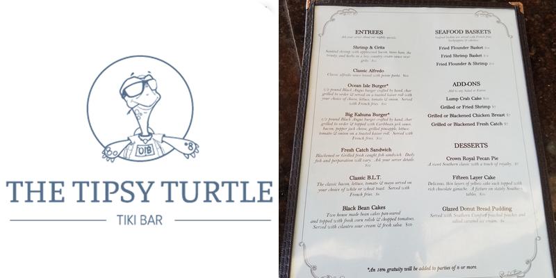 The Isles Beach Club Menu