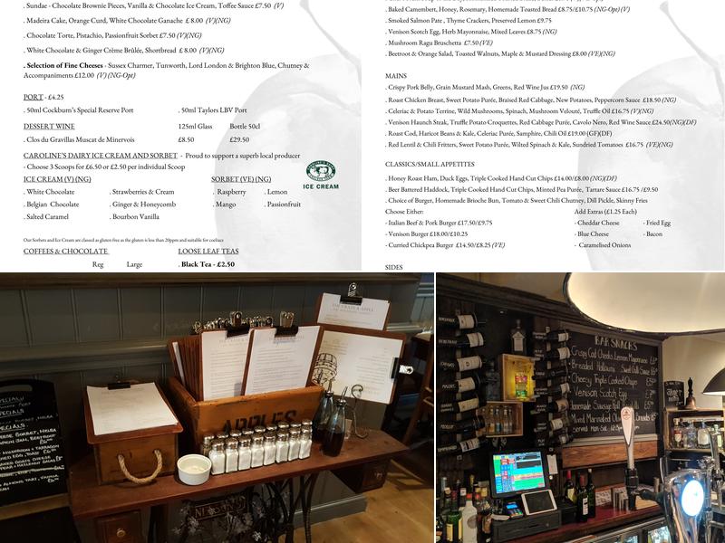 Crate & Apple Pub Menu