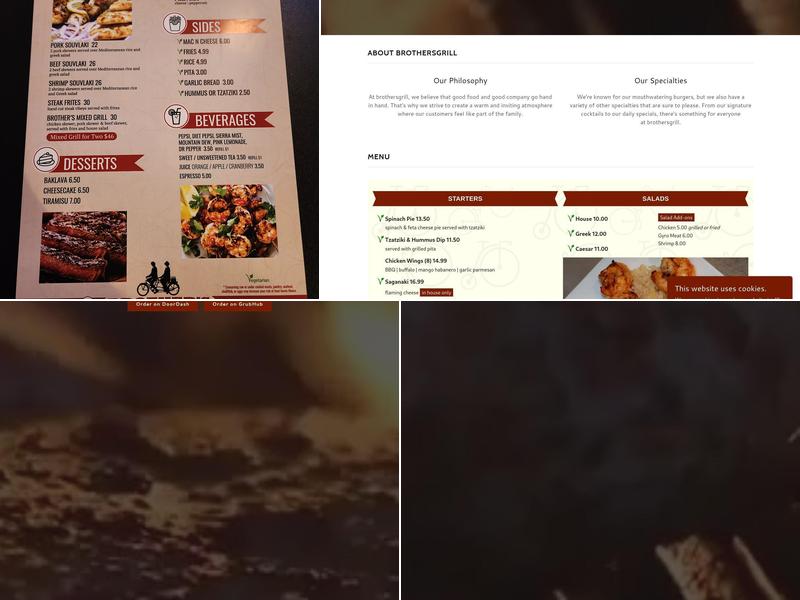 Brother's Grill Menu