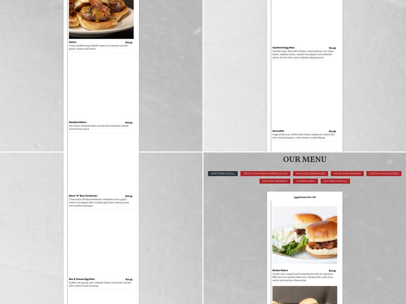 King Street Grille Menu