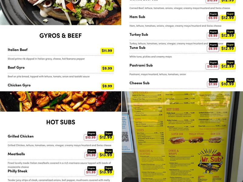 Mr Sub of Myrtle Beach Menu