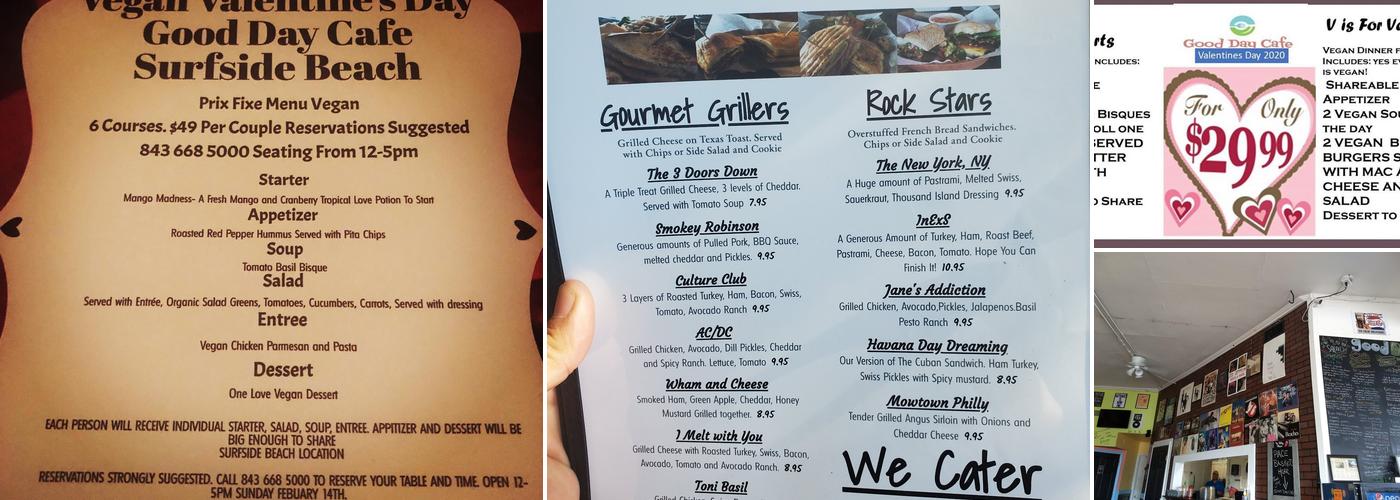 Good Day Cafe Surfside Beach Menu