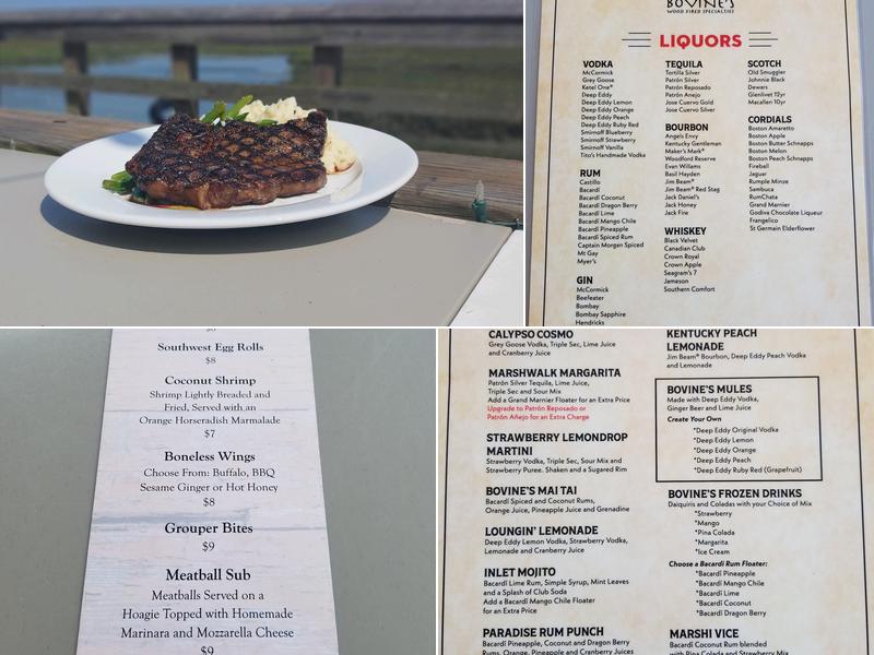 Bovines Menu