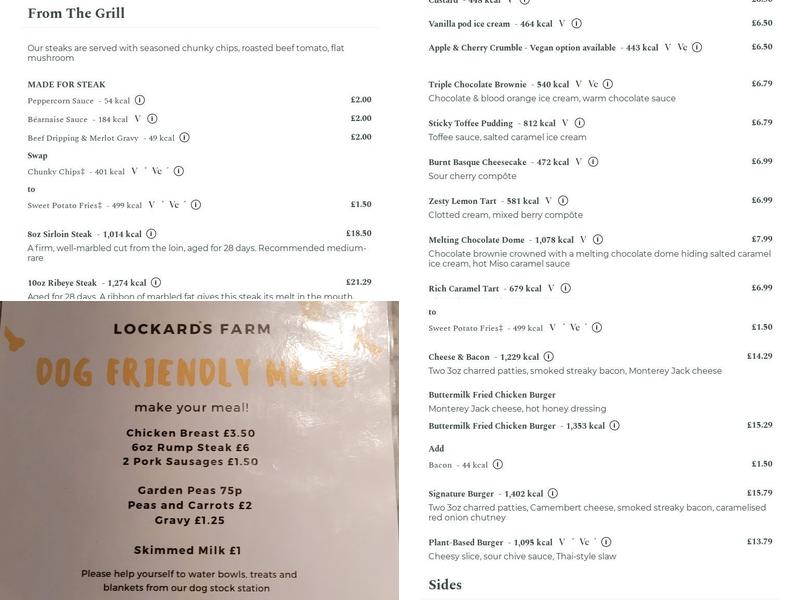 Lockards Farm Menu