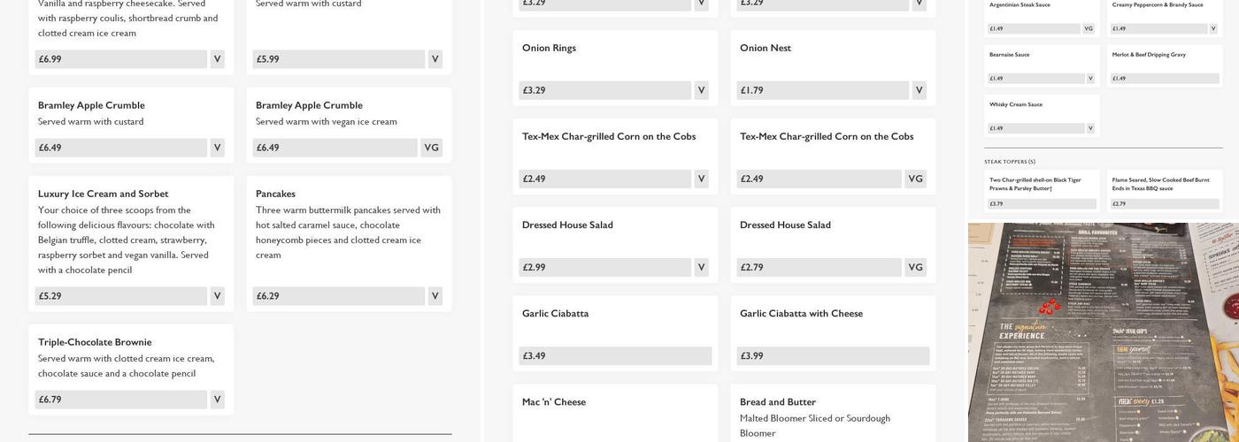 Springkerse View - Pub & Grill Menu