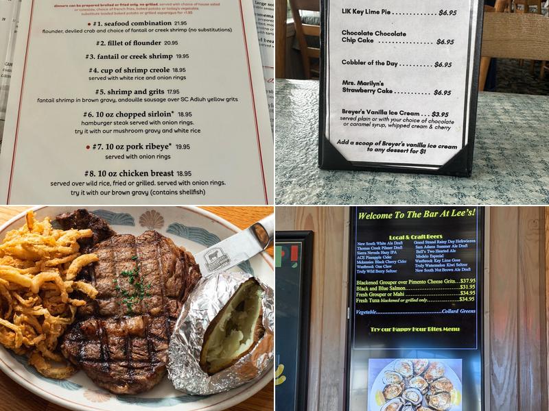 Lee's Inlet Kitchen Menu