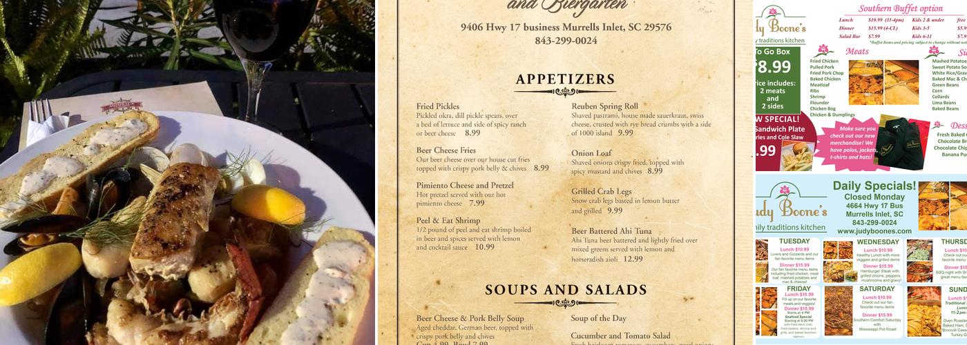 Admiral's Flagship Menu