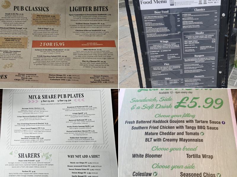 Cold Beer Company Menu