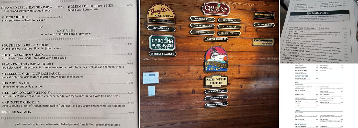 Gulfstream Cafe Menu