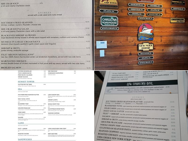 Gulfstream Cafe Menu
