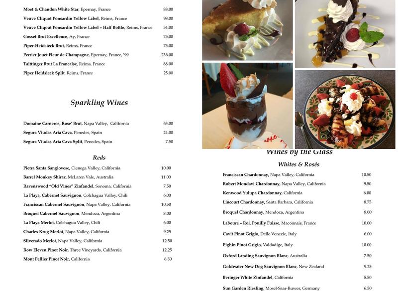 Austin's Ocean One Menu