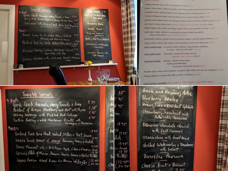 Letter Box Restaurant Menu