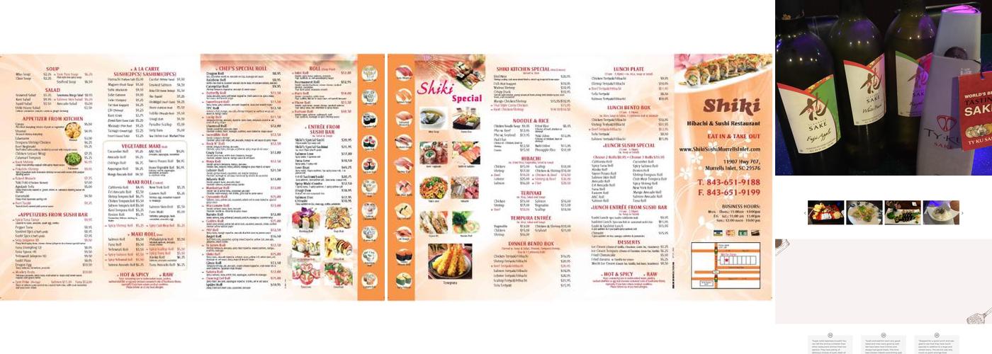 Shiki Sushi Menu