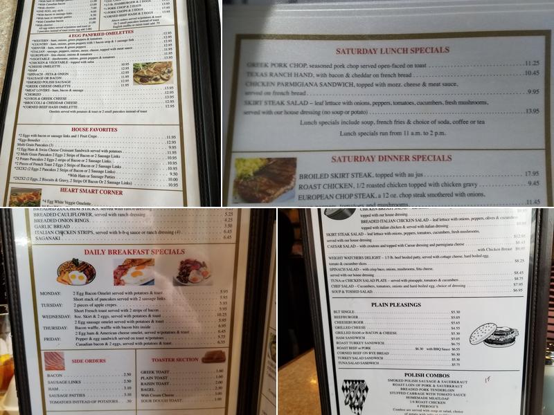 Three Sons Restaurant Menu
